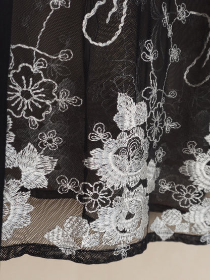 Sheer Embroidery Shirt