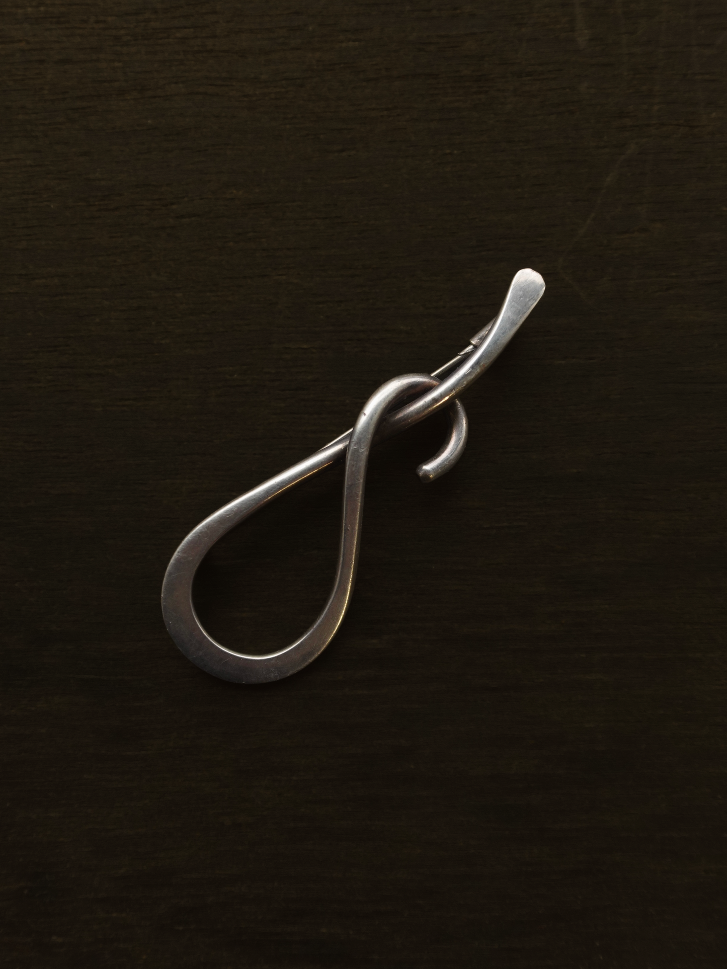 Silver Brooch - Trombone clasp