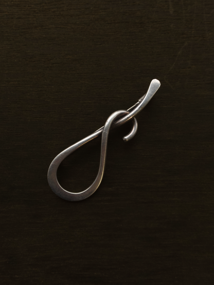 Silver Brooch - Trombone clasp