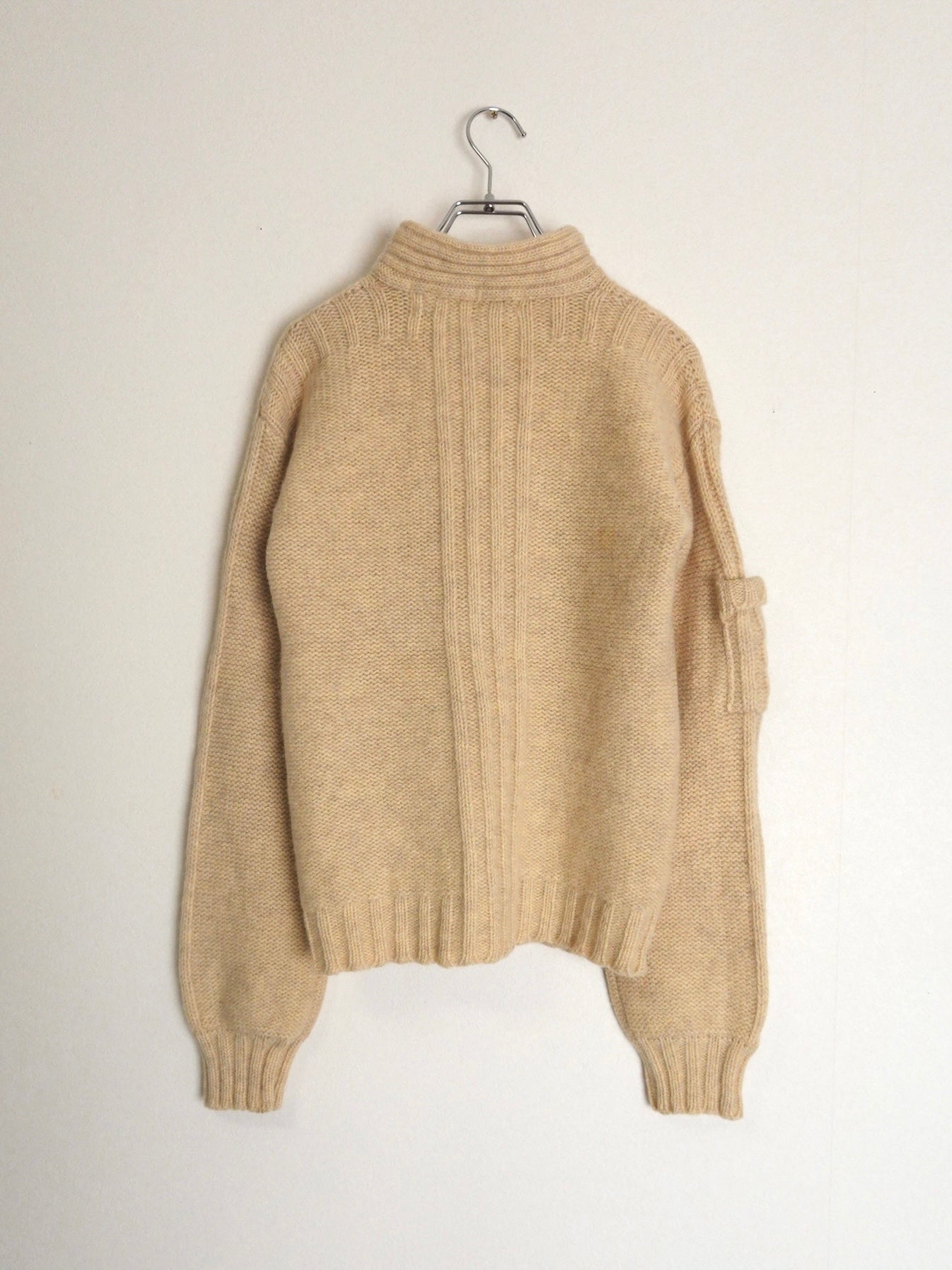 70s~ Cable Full zipup Knit