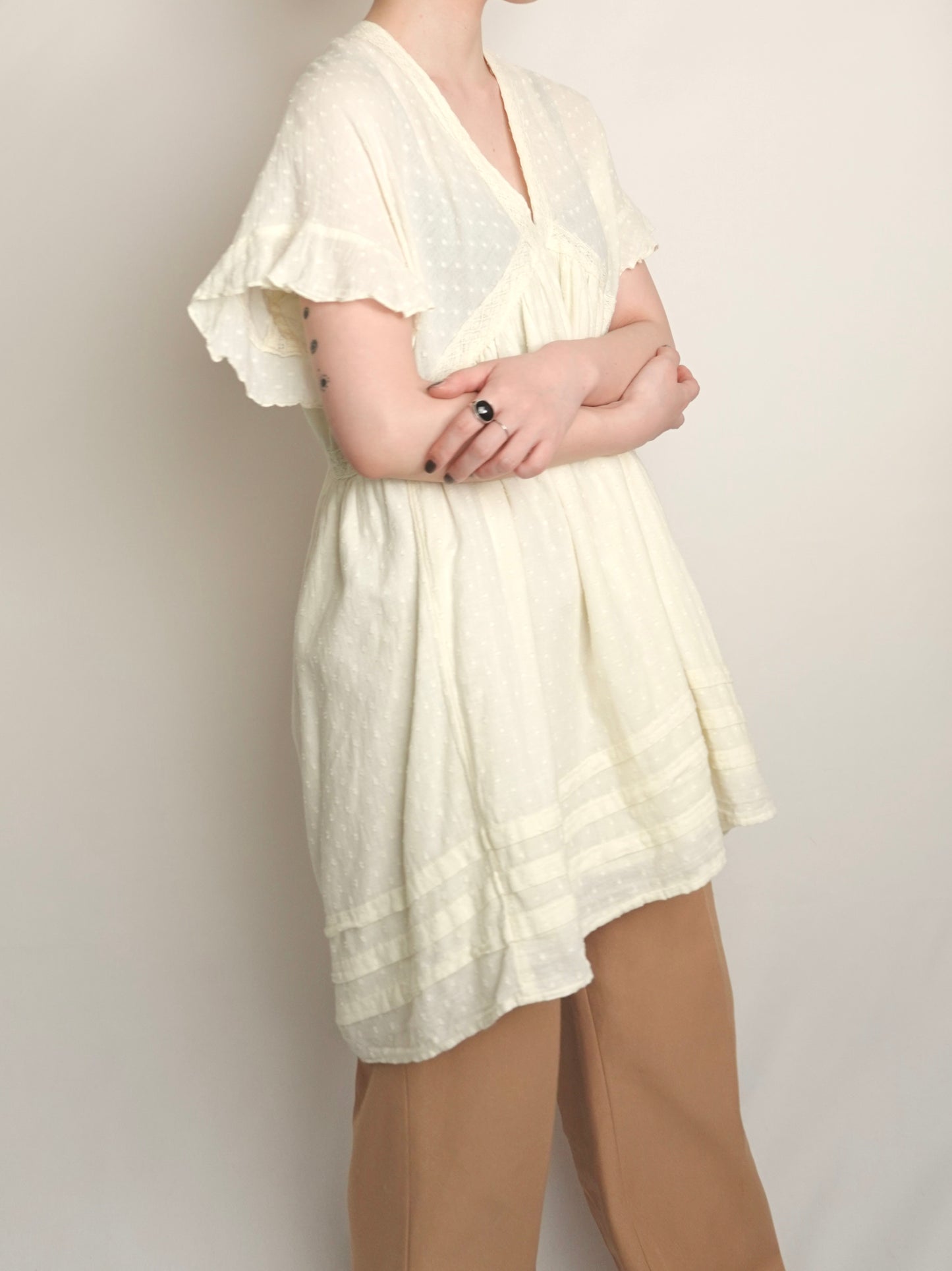 Dot Vneck Tunic