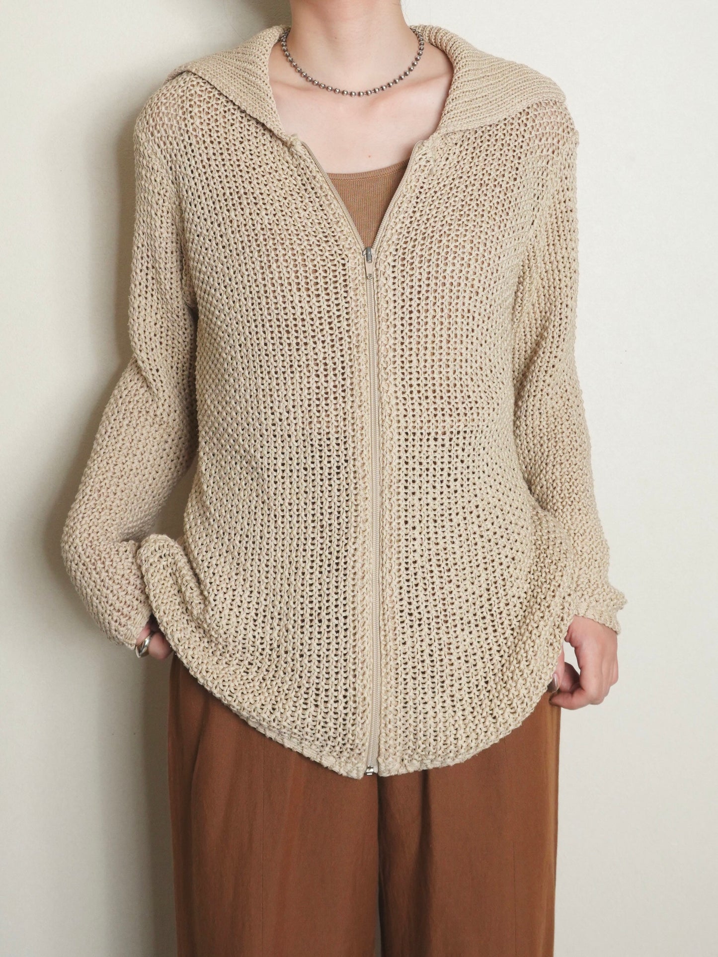 Zip Knit Cardigan