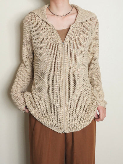 Zip Knit Cardigan