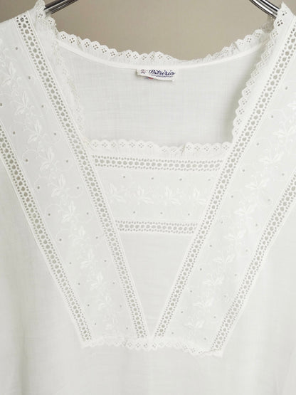 ~80s Cotton Lace Onepiece