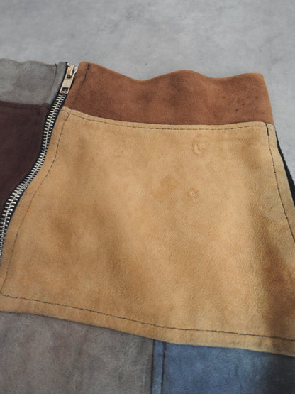 Patchwork Suède Skirt