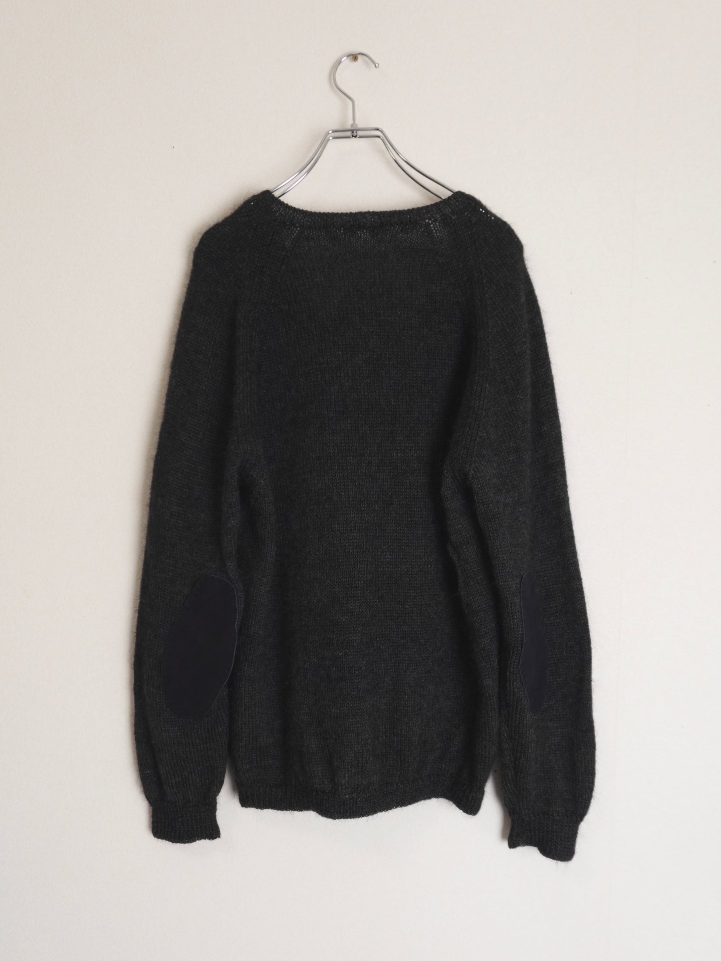 Elbow patch Vneck Knit