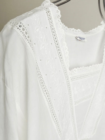 ~80s Cotton Lace Onepiece