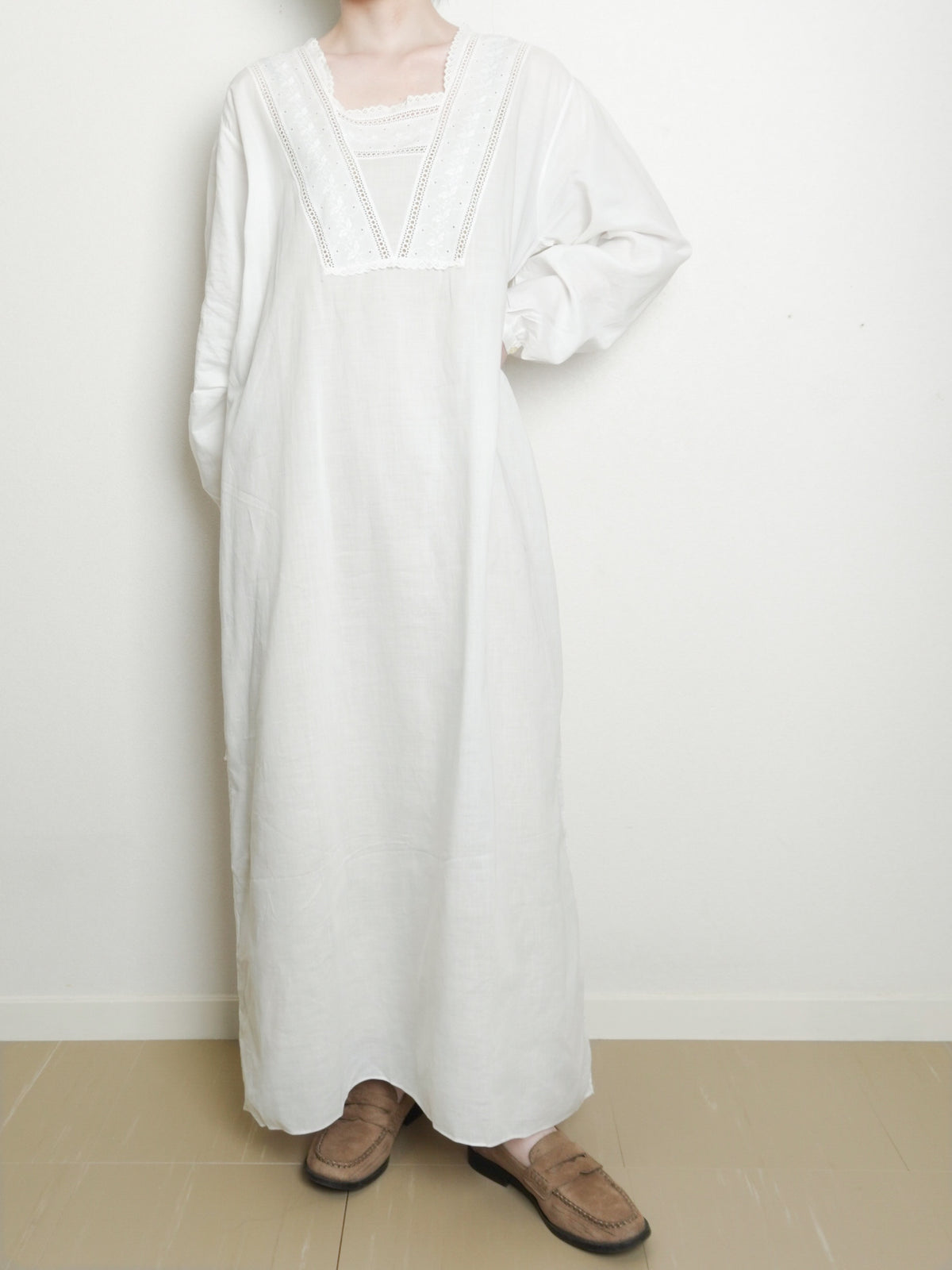~80s Cotton Lace Onepiece
