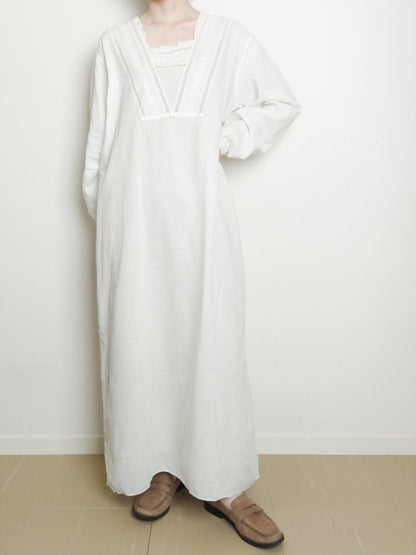~80s Cotton Lace Onepiece