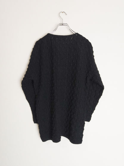 Popcorn Vneck Knit