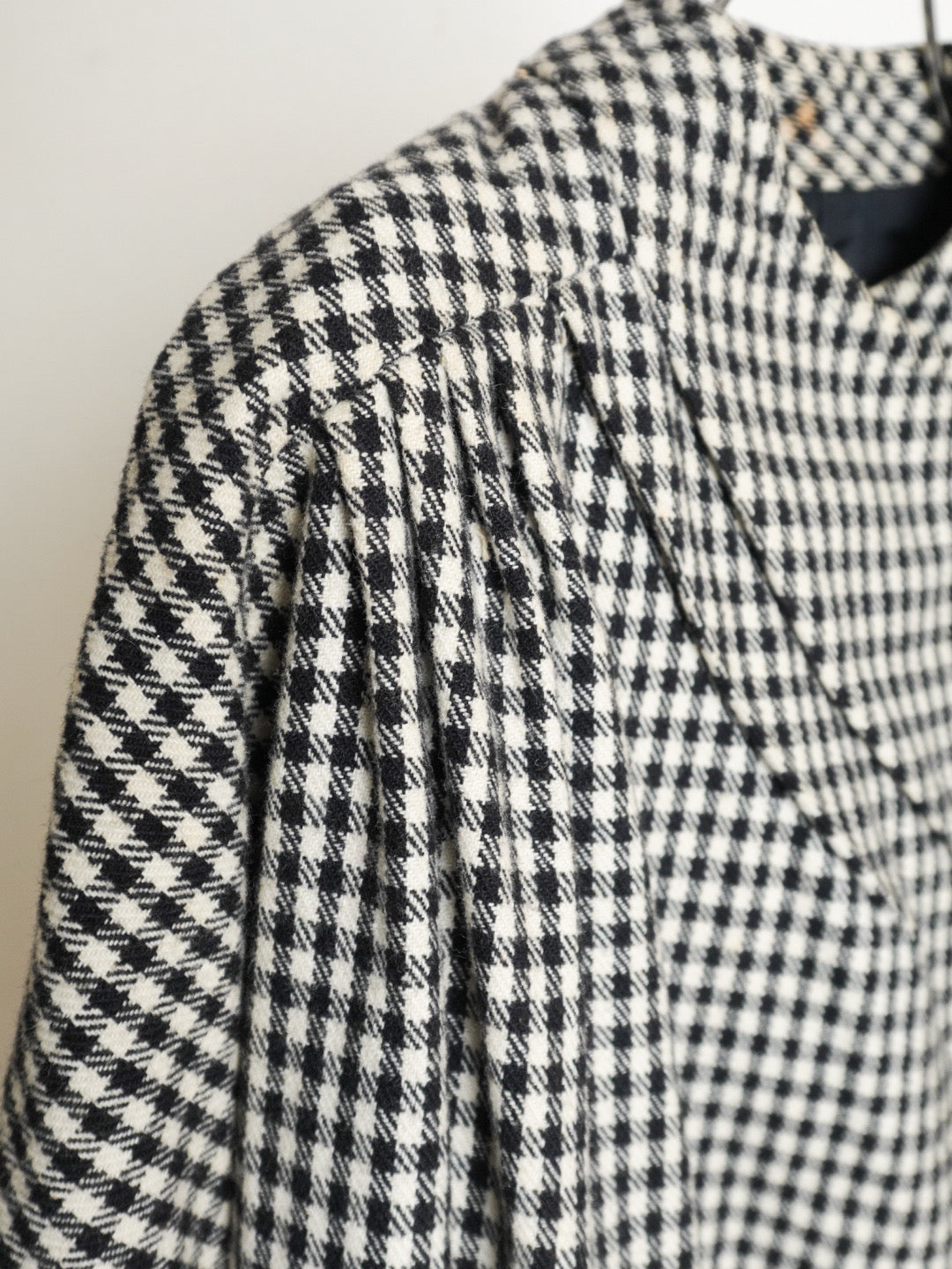 80s Gingham Check Jacket