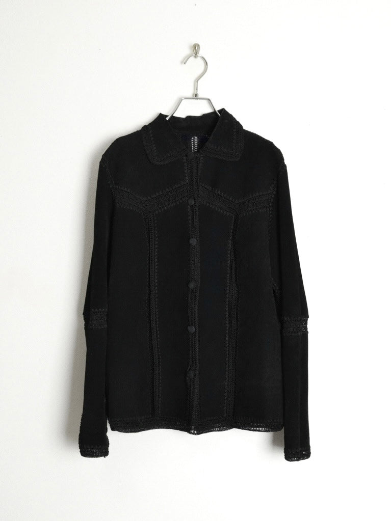 Suede Patchwork Shirt