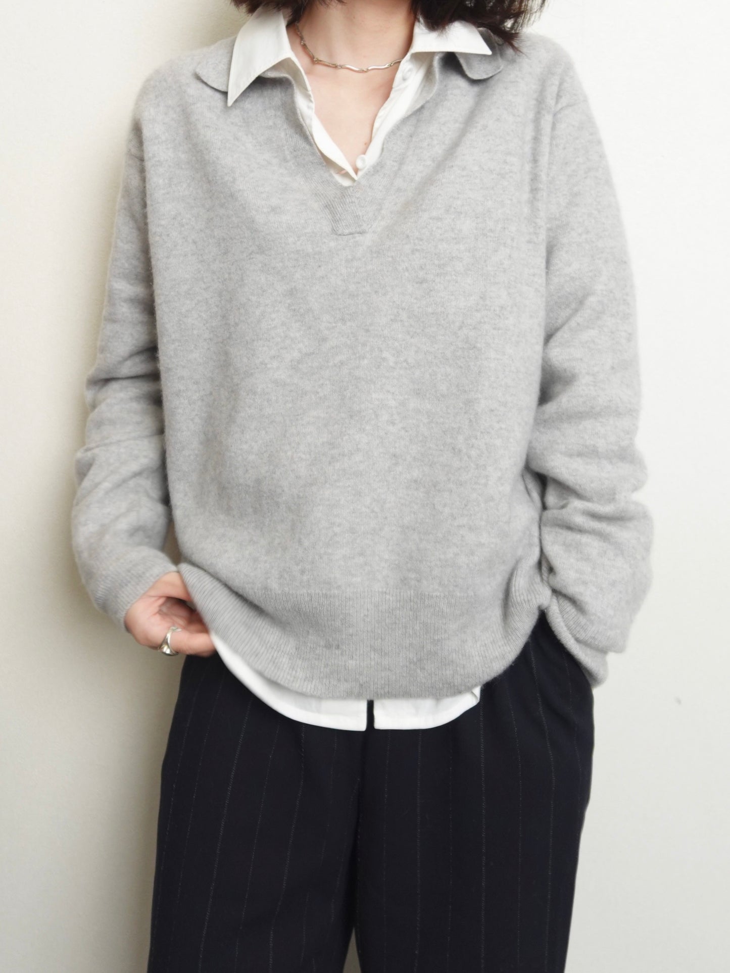 Pure Cashmere Knit - Gray