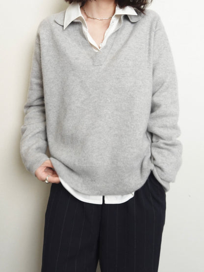 Pure Cashmere Knit - Gray