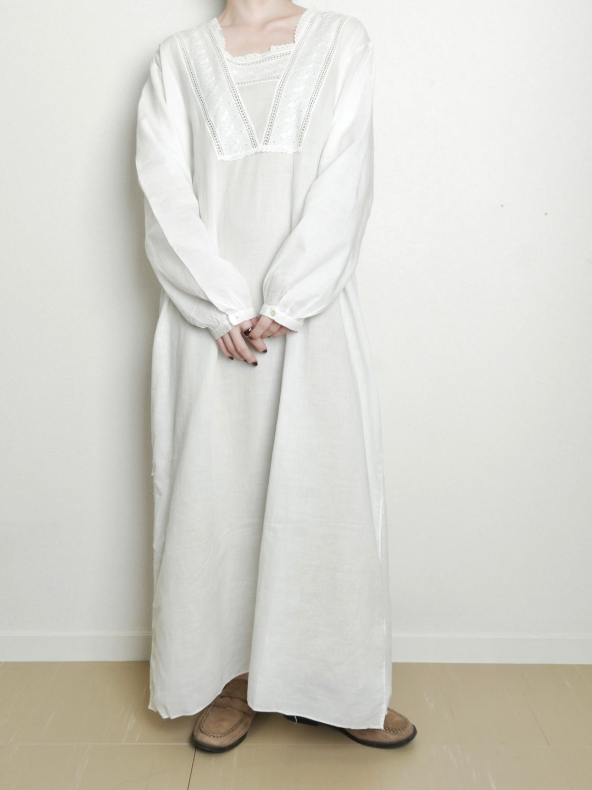 ~80s Cotton Lace Onepiece