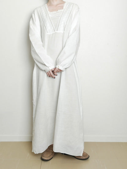 ~80s Cotton Lace Onepiece