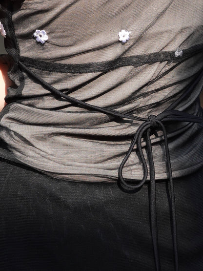 Sheer Flower Tops