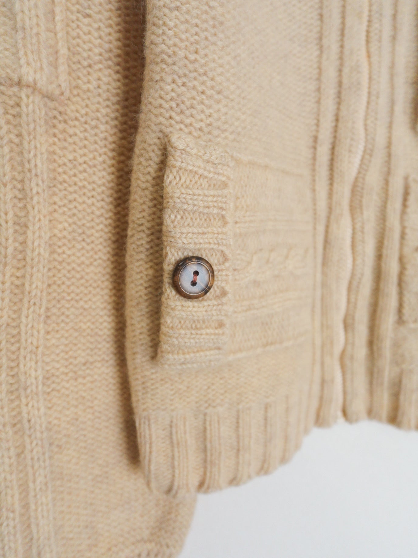 70s~ Cable Full zipup Knit