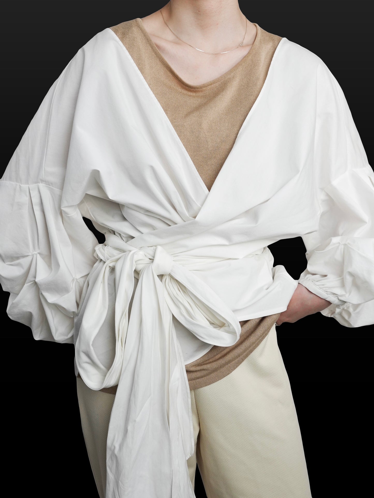 Cache-coeur Big Sleeve Blouse