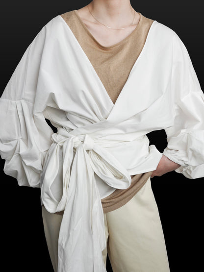Cache-coeur Big Sleeve Blouse