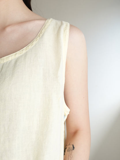 Linen Sleeveless Onepiece