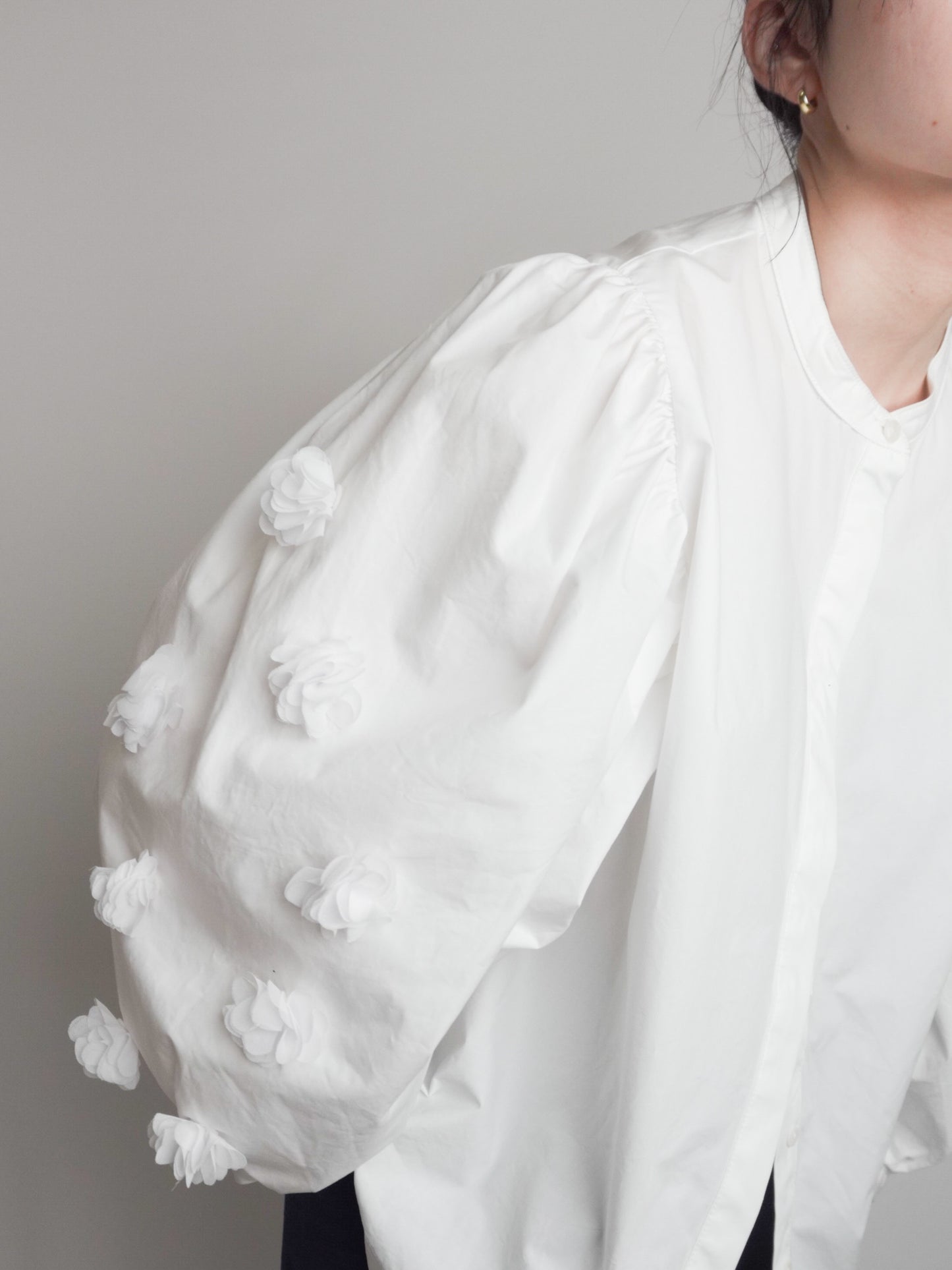 Flower Sleeve Shirt