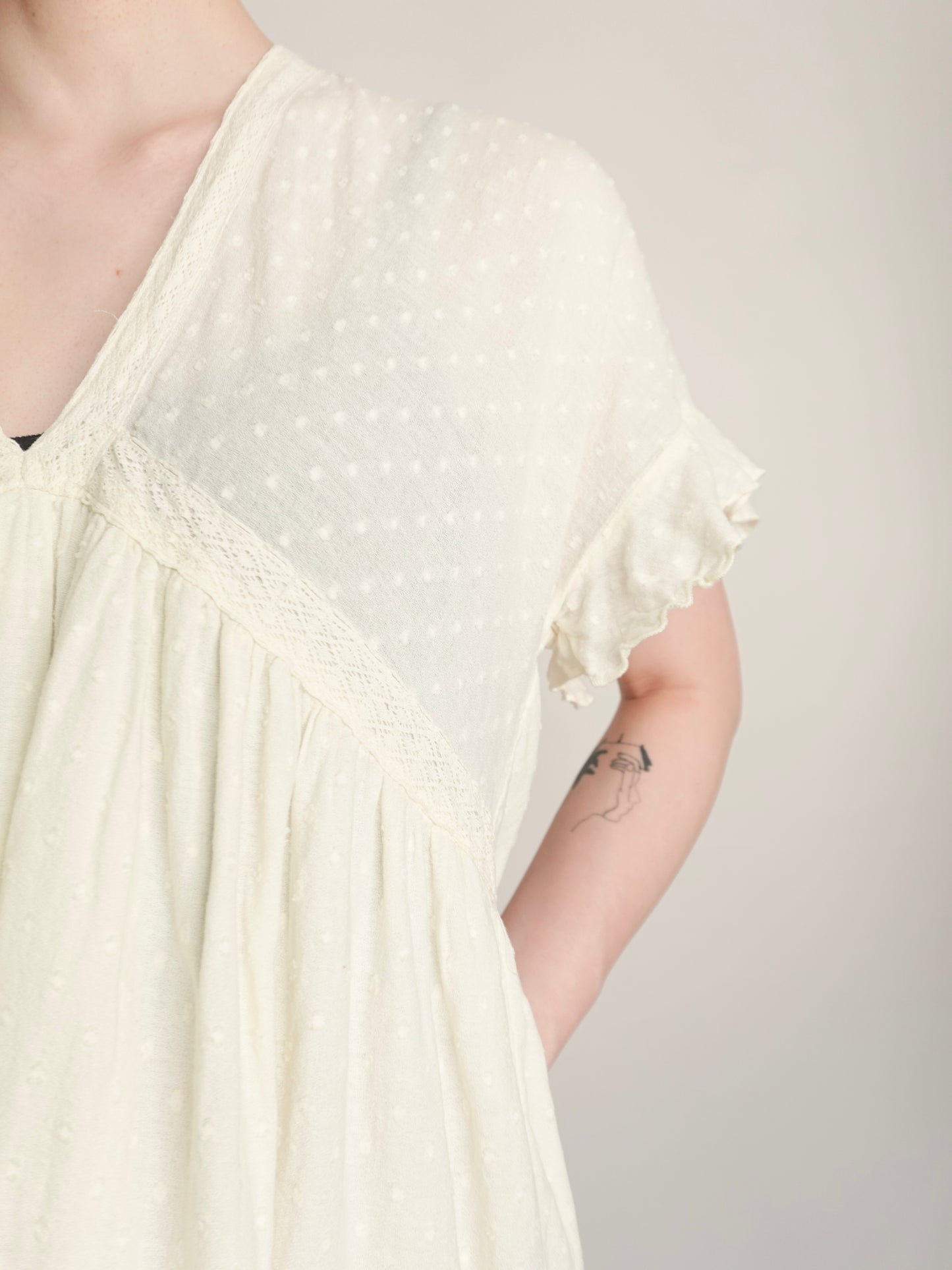 Dot Vneck Tunic