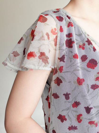 Sheer Flower Tops