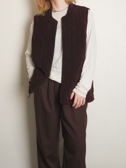 "CHICO'S" Quilting Zip Vest