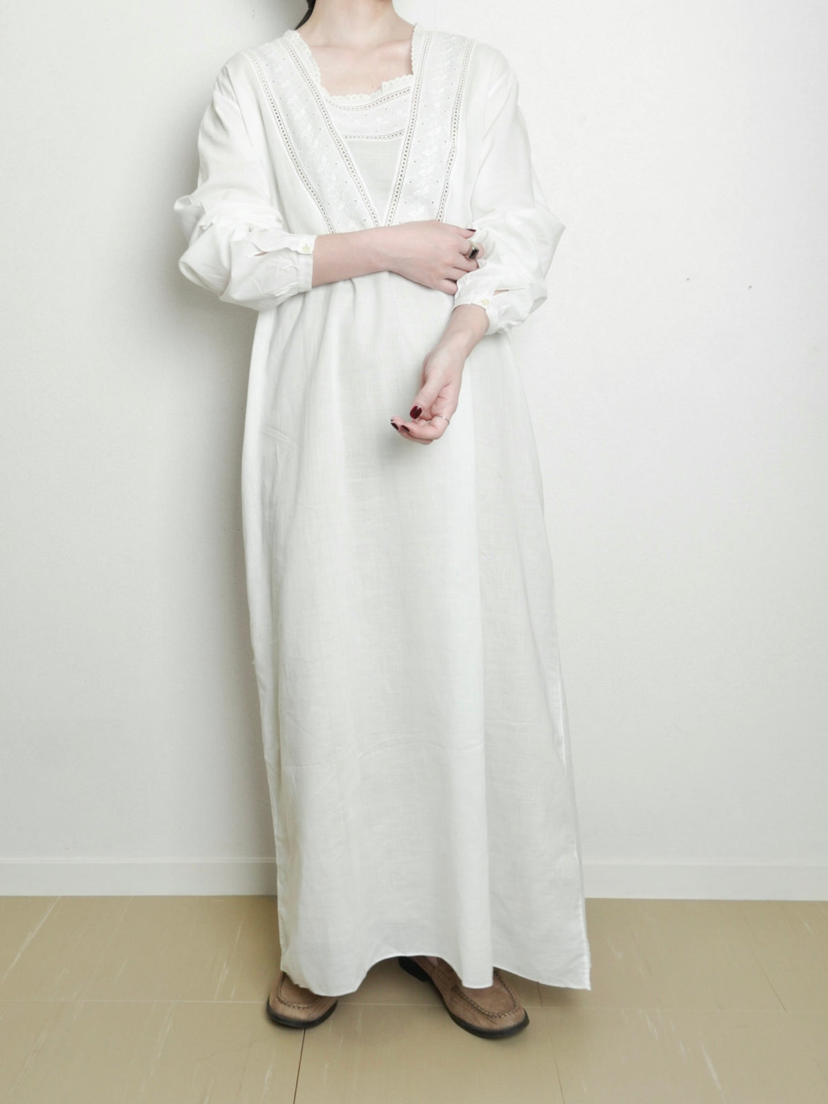 ~80s Cotton Lace Onepiece