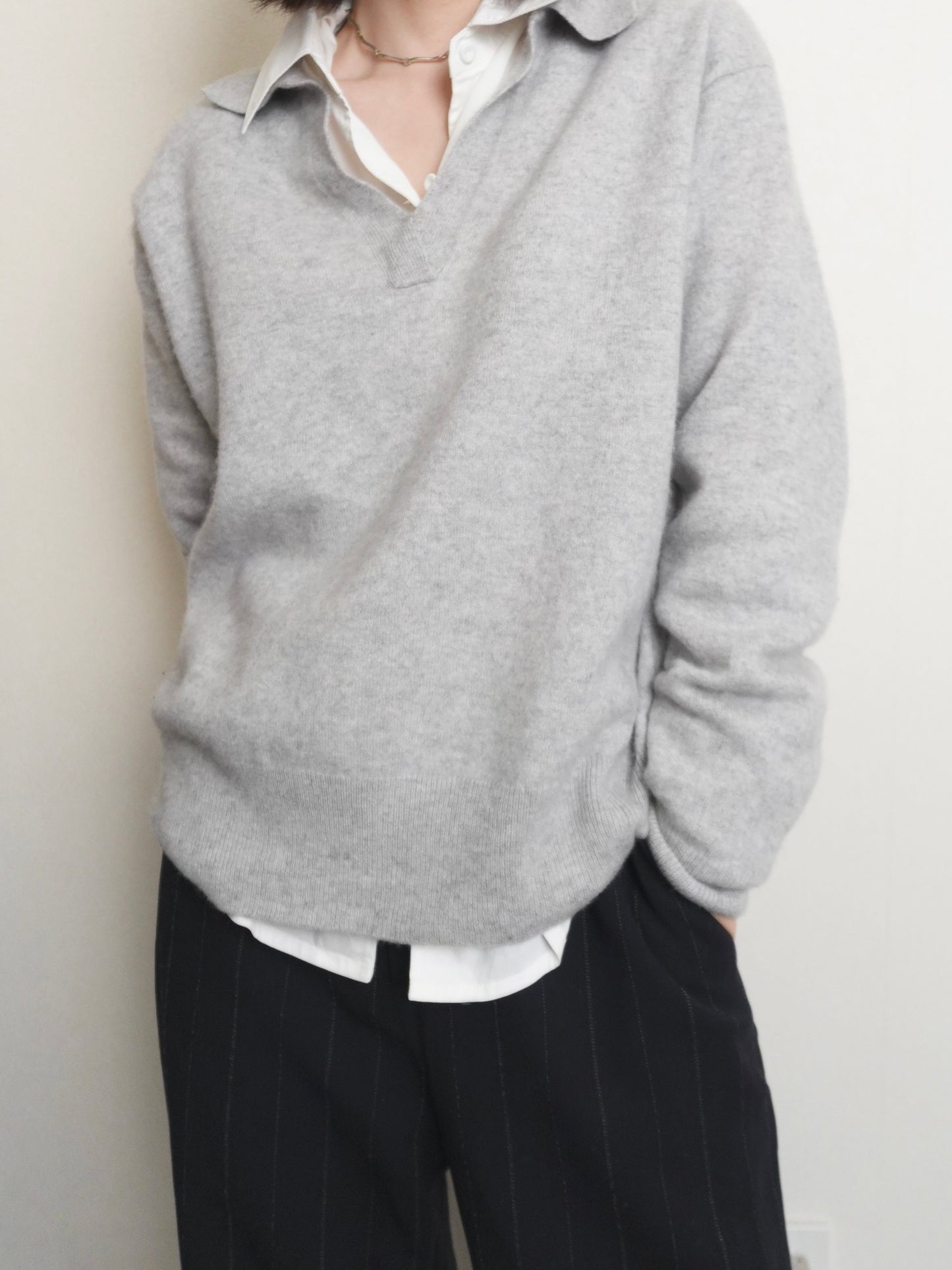 Pure Cashmere Knit - Gray
