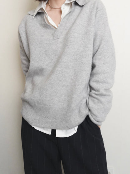 Pure Cashmere Knit - Gray