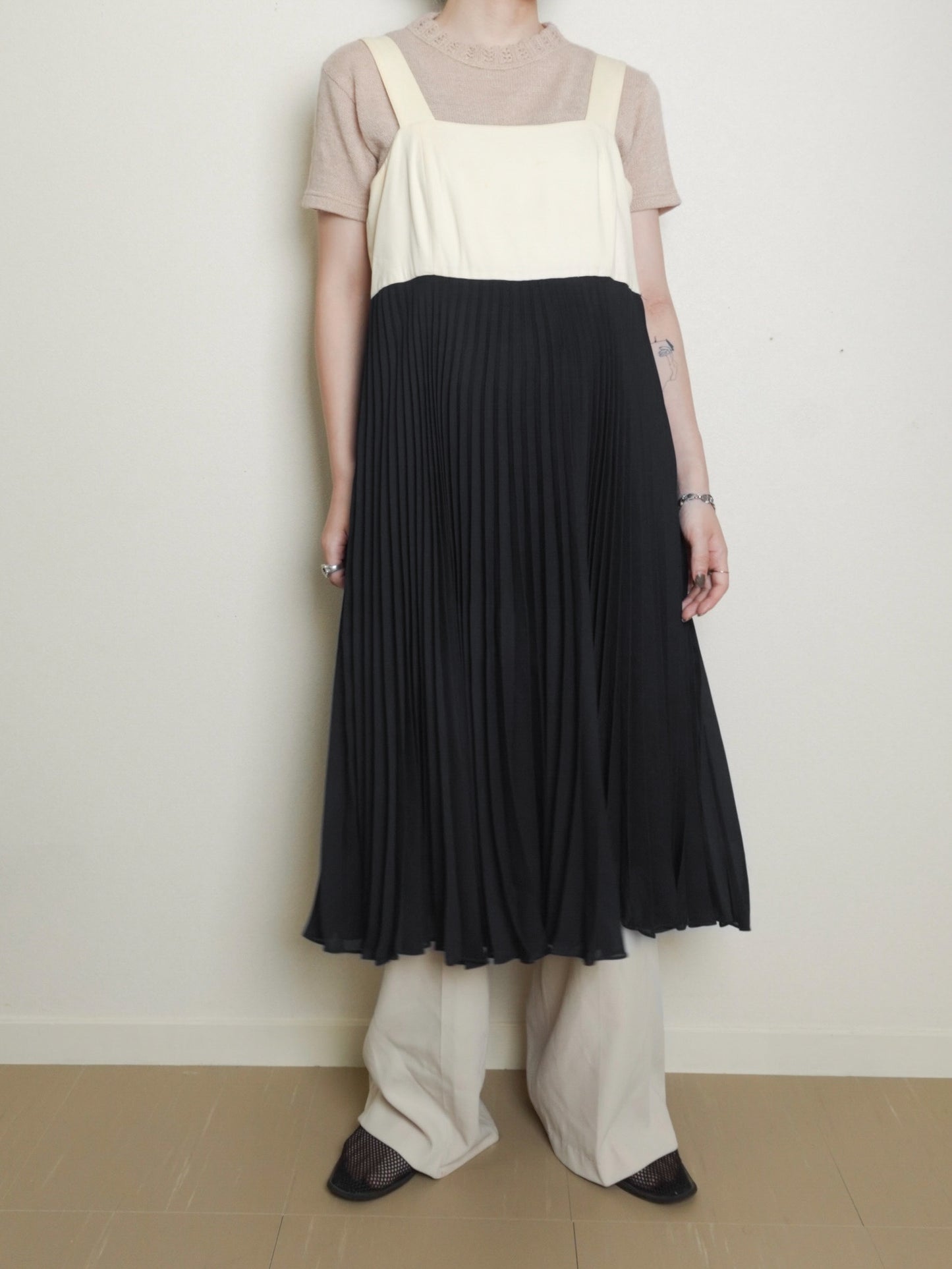 Pleats Jumper Onepiece
