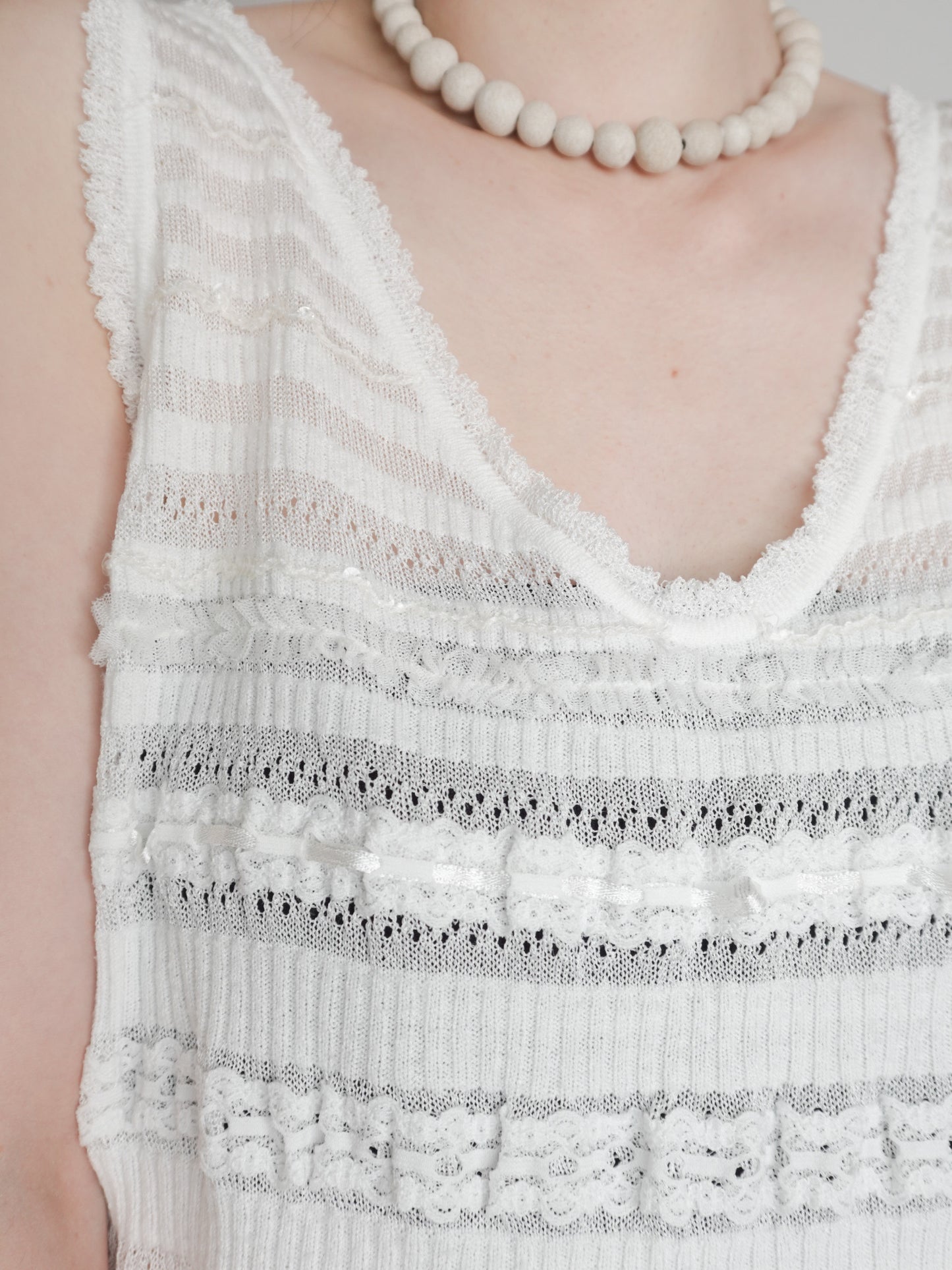 Lace Knit Vest