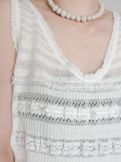 Lace Knit Vest