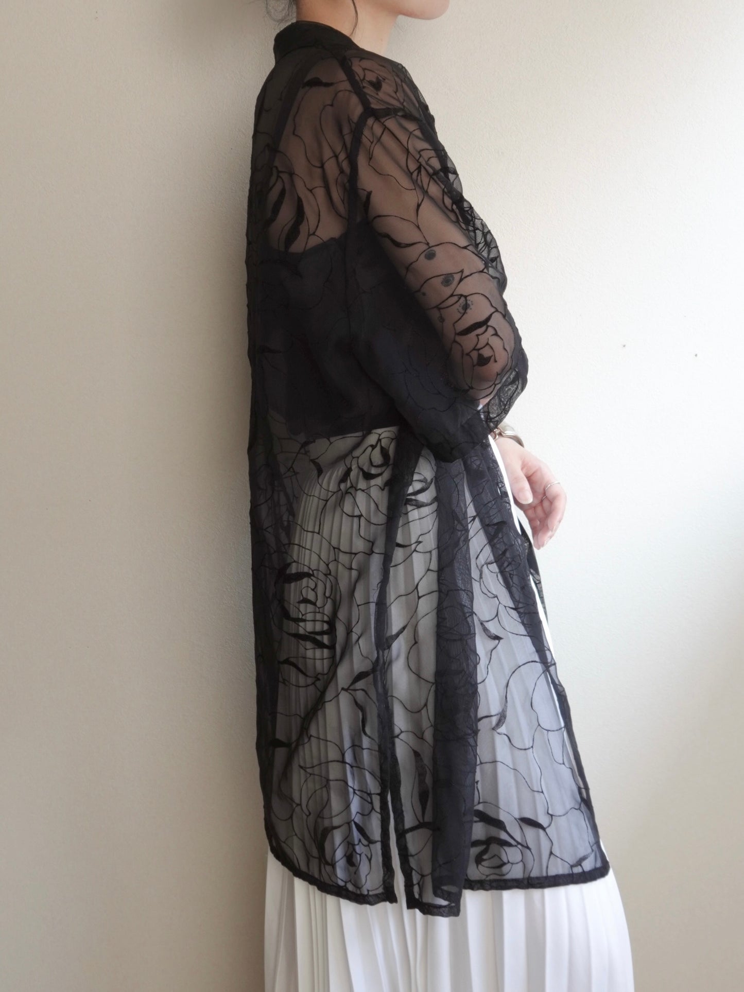 Sheer Flower Shirt