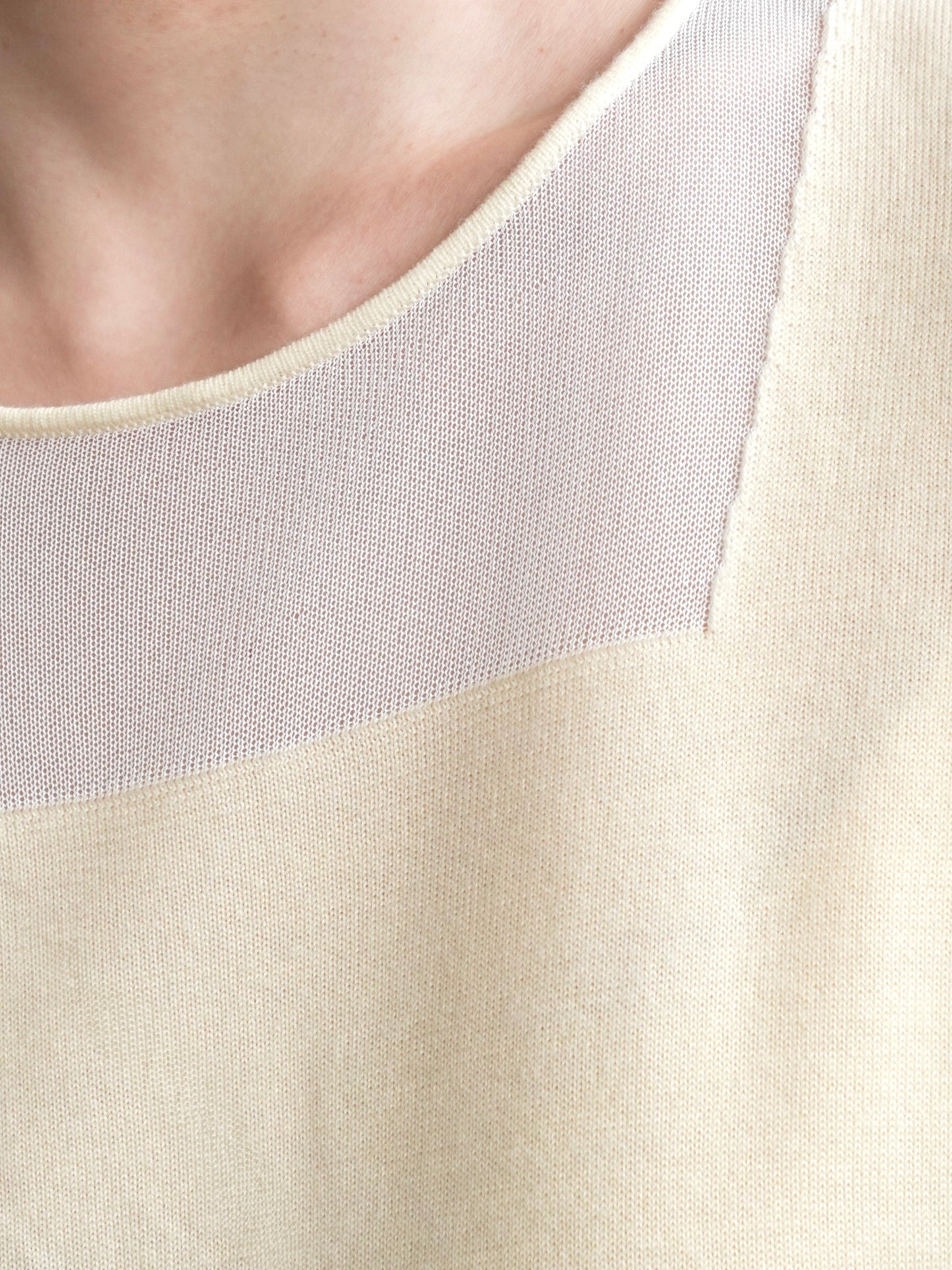Sheer Panel Knit