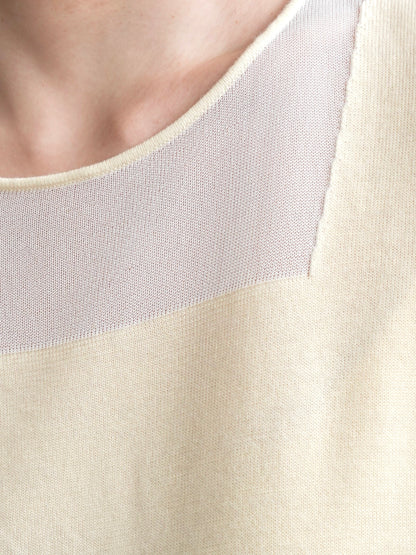 Sheer Panel Knit