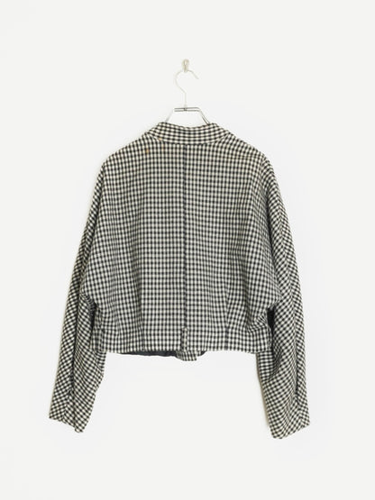 80s Gingham Check Jacket