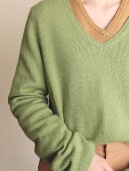 Pure Cashmere Knit - Light Green