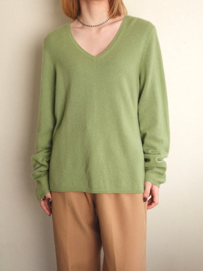 Pure Cashmere Knit - Light Green
