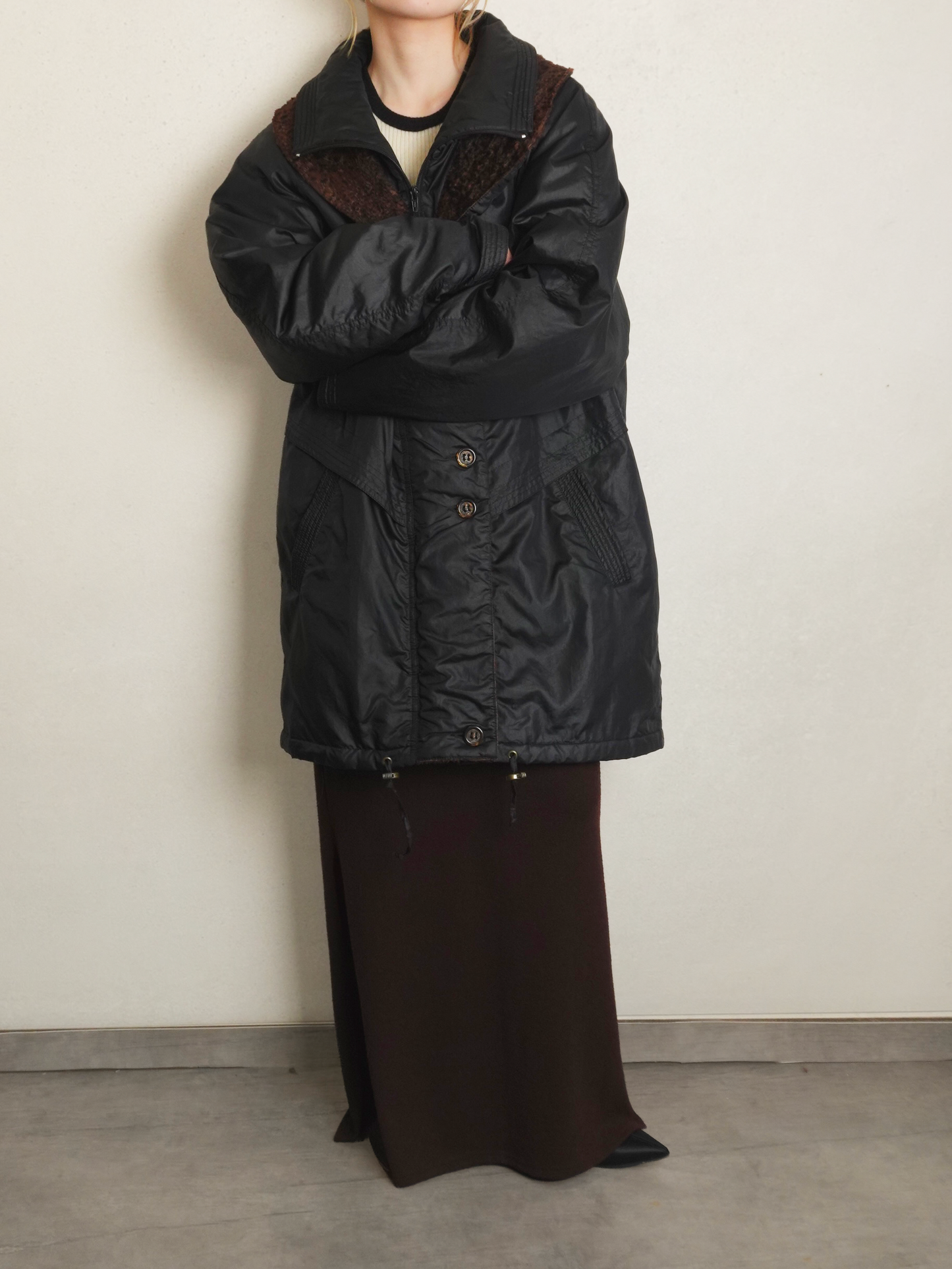 Nylon Layered Coat