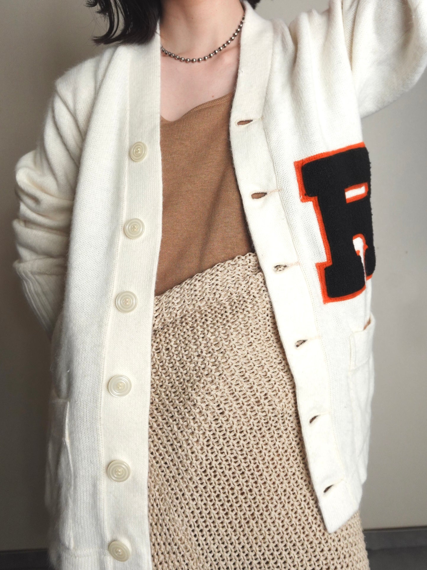 Lettered Cardigan