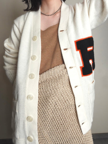 Lettered Cardigan