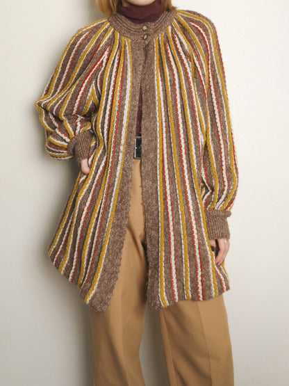 Stripe Knit Cardigan