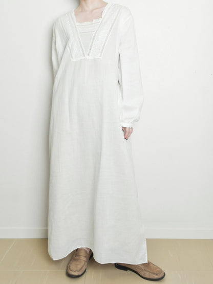 ~80s Cotton Lace Onepiece