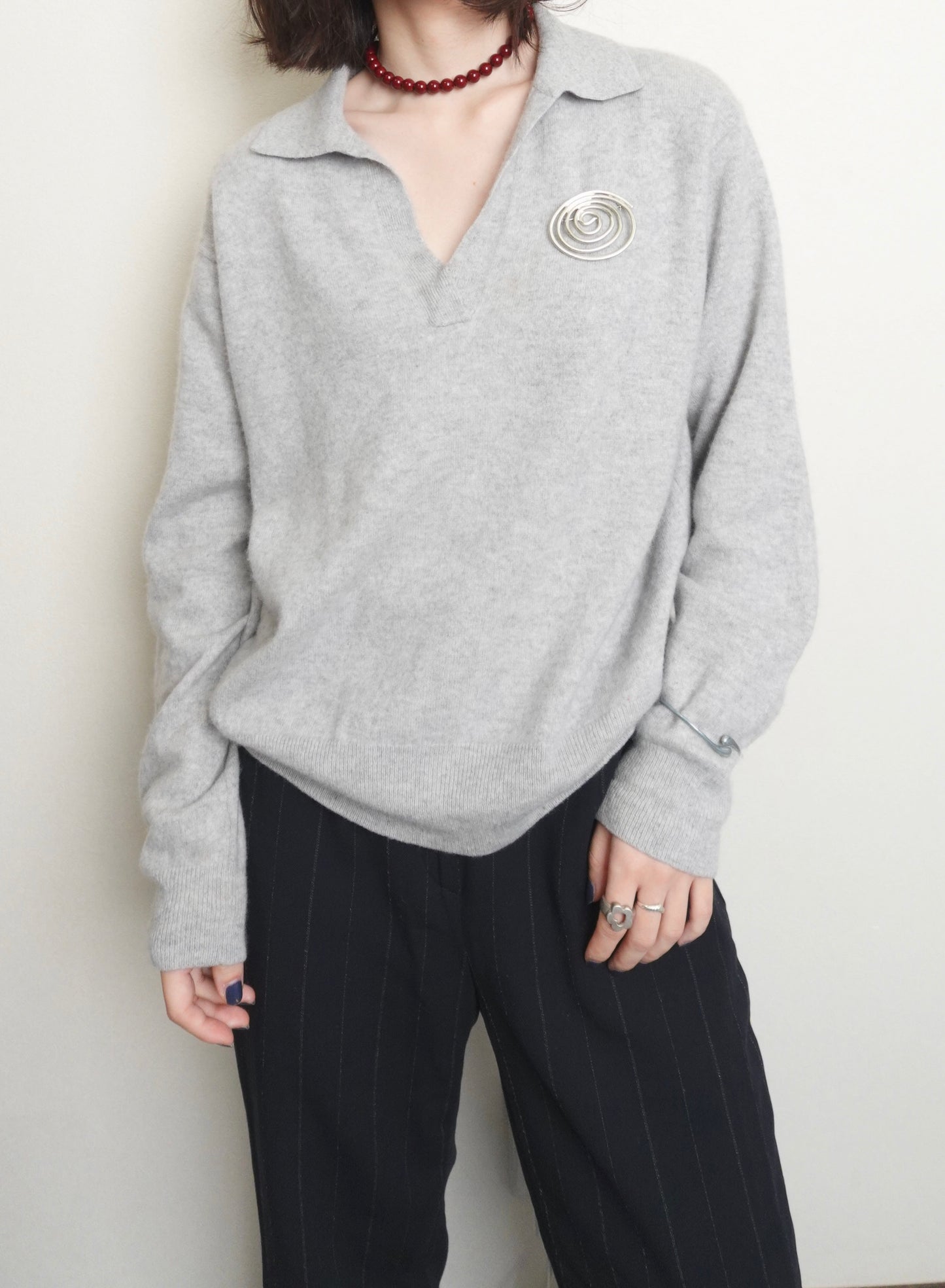 Pure Cashmere Knit - Gray