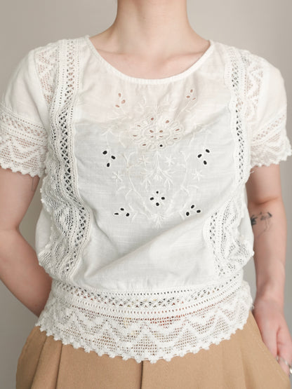 Lace Cotton Tops