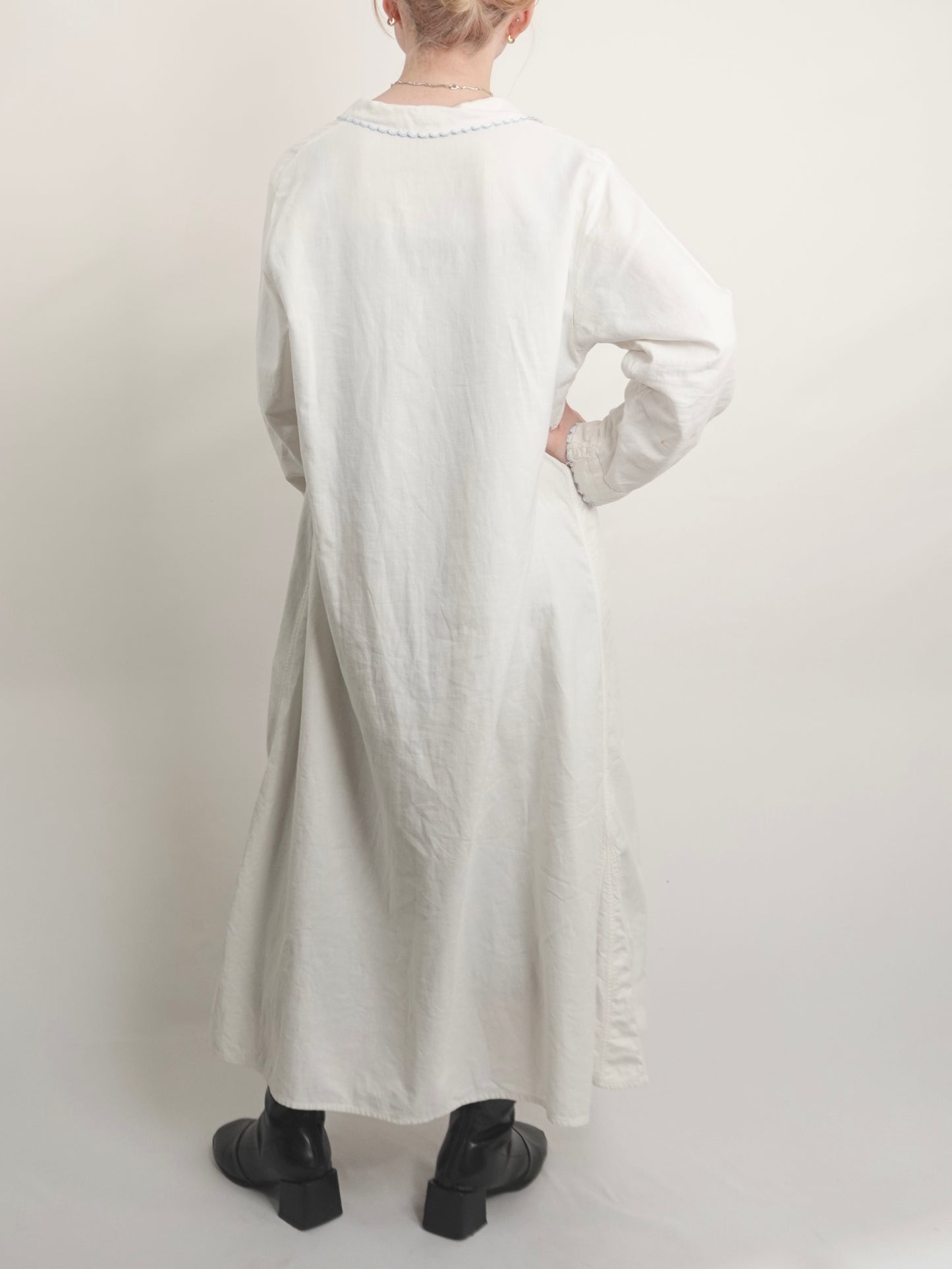 Embroidery Long Shirt Dress