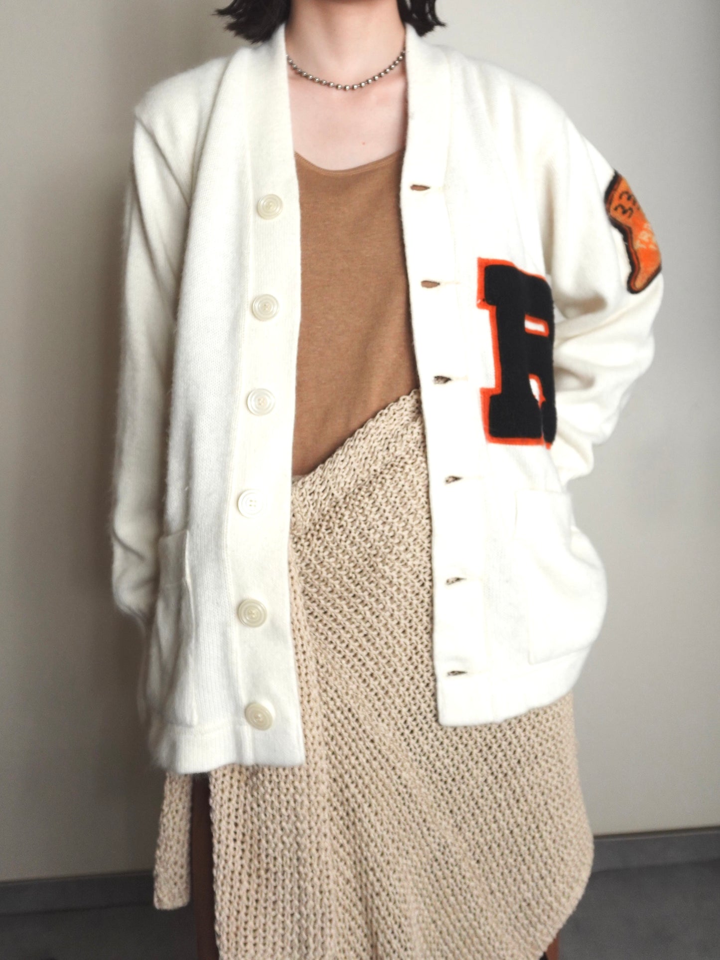 Lettered Cardigan